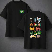 Brazil Caramel T-Shirt, Brazilian Items, Funny, Patriotic,  Premium Clay Filter - màu đen - Xem 2