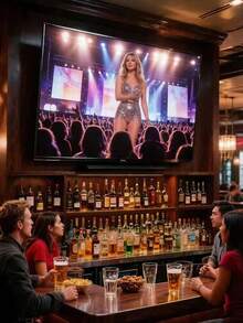 1个超薄电视壁挂支架，适用于26-60英寸电视 - 隐蔽式设计，最大承重50公斤（110磅），VESA 400x400毫米 - 牢固支撑您的电视，带来卓越的观看体验 - 黑色 - 查看 6