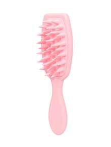 2035Brush Bàn chải gội đầu bằng silicon có tay cầm dài, dụng cụ mát-xa da đầu, bàn chải chà tóc bằng silicon mềm mại giúp loại bỏ gàu, kích thích mọc tóc, chăm sóc da đầu và mát-xa toàn thân, dụng cụ gội đầu dùng tại nhà, salon, tiệm cắt tóc, khi đi du lịch, phù hợp cho nam nữ mọi loại tóc, có màu hồng, đen và xanh dương. - Nhiều màu - Xem 14