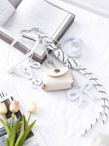 Yogodlns Fashionable Heart Leather Rope Keychain Cherry Bow Y2K Bag Pendant Ornaments Mobile Phone Lanyard Gifts Bag Accessories ﻿Fashionable Heart Leather Rope Keychain Bow Y2K Bag Pendant Ornaments Mobile Phone Lanyard Gifts Bag Accessories ﻿ - Multicolor - View 14