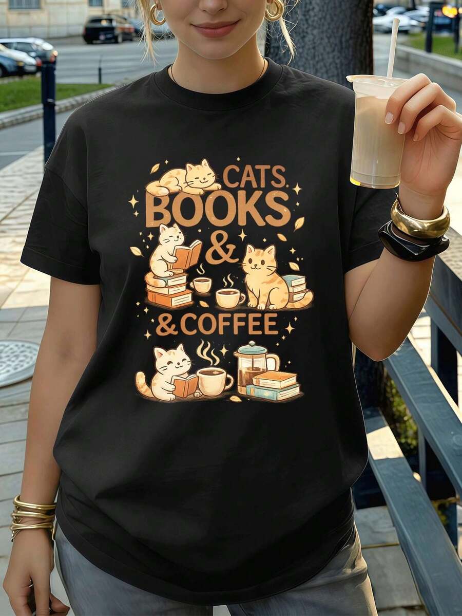 Women T-Shirts - Black - View 1