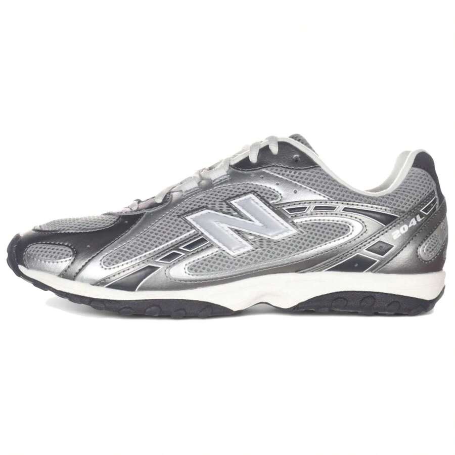 204L New Balance 'Dark Silver Metallic' Grey Silver D Width - Gray Silver D Width - View 1