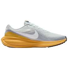 Nike REVOLUTION 8 Comfortable Running Shoes Men's Gray White Greyish White - Gray - View 2