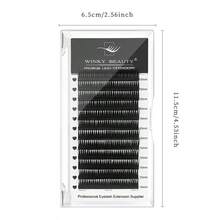 Winky Beauty 水润光泽簇状假睫毛，A型动漫风恶魔尖刺簇状柔软条状假睫毛，貂毛蓬松单根俄罗斯浓密自然预制假睫毛，扇形假睫毛，适用于化妆师、沙龙、日常使用、圣诞节、万圣节，0.07mm D卷度，长度8-15mm - D - 查看 10