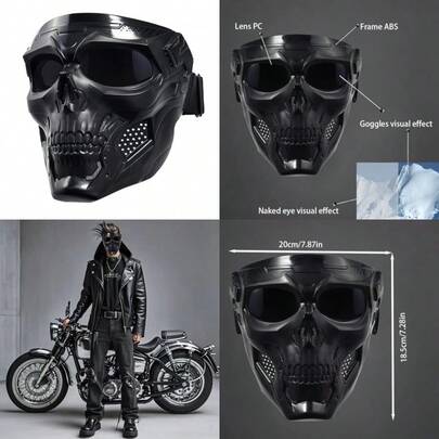 Motorcycle Face Mask Full FaceDirt Bike Goggles Motocross ATV Offroad Riding Racing Goggles For Men Women