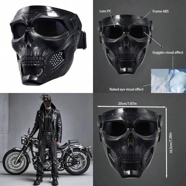 Motorcycle Face Mask Full FaceDirt Bike Goggles Motocross ATV Offroad Riding Racing Goggles For Men Women