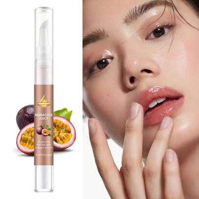5ml Passion Fruit Nourishing Lip Liner Pencil, Containing Passion Fruit And Vanilla Extracts, Helps Improve Dryness And Peeling, Making Lips Fuller And More Defined. Easy Precise Application, Can Be Reapplied For Continuous Care.