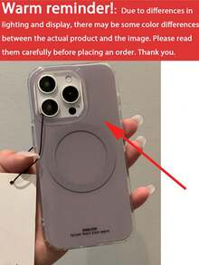 Magnetic Glossy Purple Phone Case, Compatible With IPhone 17 Pro Max, 17 Pro, 17 Air, 16 Pro Max, 15, 13 Pro, 14, 12, 11 Plus, Supports Wireless Charging, Soft Back Cover - Mauve Purple - View 3