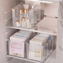 Large Capacity Makeup Storage Box, Wardrobe Storage Box, Sock Storage Box, Underwear Storage Box, Transparent Partition Storage Box, Vanity Storage Box, Suitable For Bathroom, Bedroom, Wardrobe And Kitchen, Great For Storing Cosmetics, Belts, Ties, Underwear, Socks, Scarves, Etc. - Multicolor - View 9
