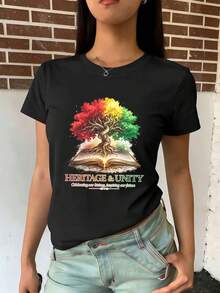 Women T-Shirts - Black - View 2