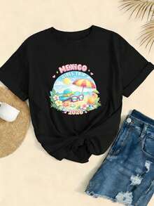Women T-Shirts - Black - View 2