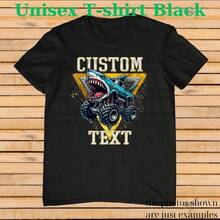 Monster Truck Shirt –  Text Tee, Personalized Monster Jam Birthday Gift For Kids & Adults, Customizable Truck Design (1) - màu đen - Xem 8