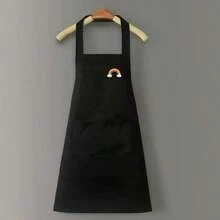 1pc/2pcs/3pcs Waterproof & Oil-Proof Apron, Adjustable Bib Style Kitchen Cooking Apron - Multicolor - View 6