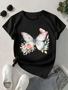 Women T-Shirts - Black - View 1