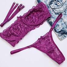 Women Sexy Lingerie Sets - Purple - View 7