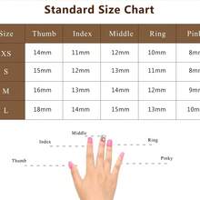 Nailposh 10 PCS Handmade Long Square Press-On Nails | White French Tip With 3D Gold Rhinestone & Crystal Embellishments - 白色 - 查看 2