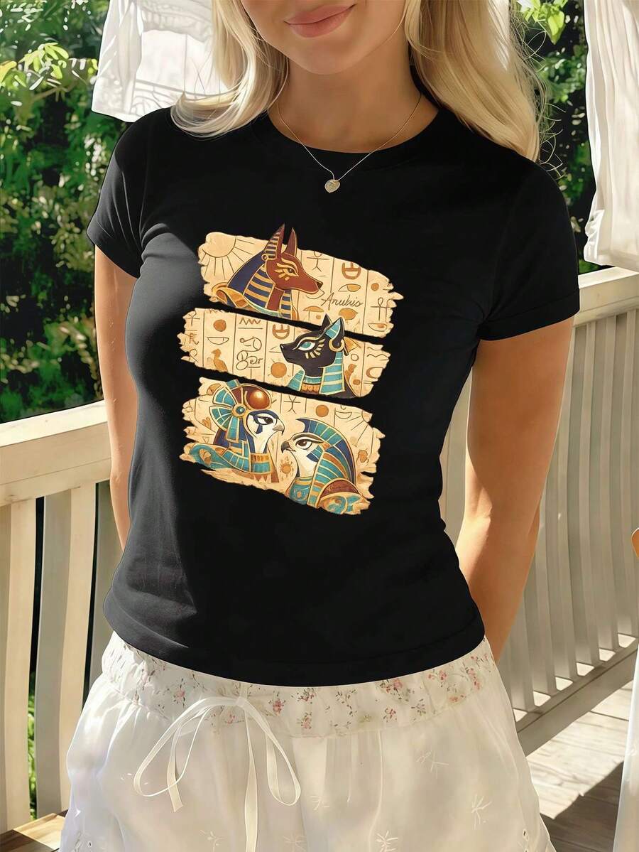 Women T-Shirts - Black - View 1