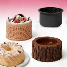 New 4-Inch Single Cavity Tree Stump Charlotte Flower Basket Mousse Mold, French Dessert Baking Cake Silicone Mold - View 7