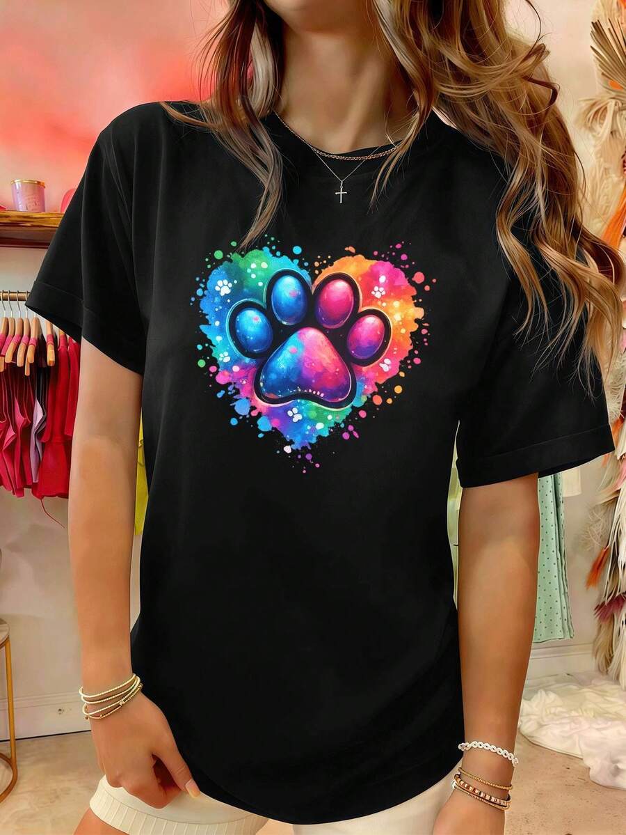 Women T-Shirts - Black - View 1