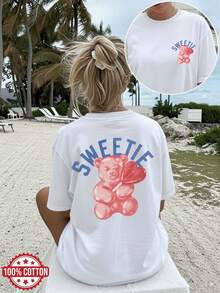 Plus Size T-Shirts - White - View 1