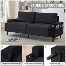 Sofas & Couches - Black - View 6