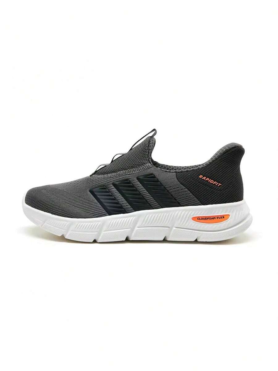 Adidas Giày thể thao nam nữ cỡ M, nhẹ, thoáng khí, thích hợp cho chạy bộ. - Màu xám đen - Xem 1