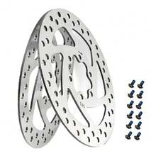 140mm Disc Brake Pads Replacement Parts Suitable For Kugoo Kukirin G2 Pro/G2 MAX Electric Scooters, Includes 1 Disc Brake Rotor + 6 Screws, Compatible With KUGOO M4 Scooter - Multicolor - View 11