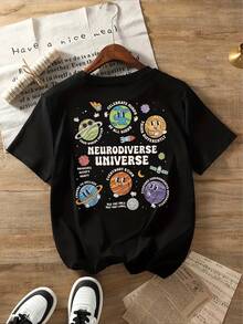 Plus Size T-Shirts - Black - View 3