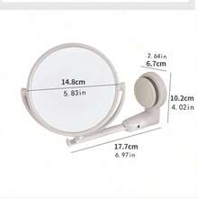 A New No-Drill Rotating Makeup Mirror With 1X/5X Magnification, Can Be Used As A Bathroom Mirror, 2022 New Design, Perfect Gift For Girls - 1PC - View 10
