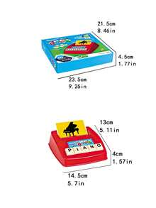 兒童英文拼字學習玩具，字母字母配對遊戲，適合3-8歲幼兒的教育閃卡，幼兒園教室互動遊戲，男孩女孩理想的生日與聖誕禮物。英文拼字玩具，蒙特梭利教育玩具 - 多元 - 查看 7