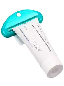 Extrusor de pasta de dientes manual creativo, dispensador exprimidor de tubo de pasta de dientes de plástico colorido, herramienta exprimidora de pasta de dientes colgante, adecuado para pasta de dientes de baño, crema, extrusor cosmético - Multicolor - Ver 5