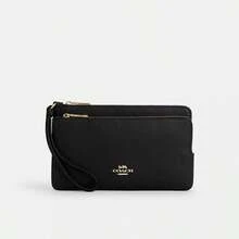 Coach Corner Zip Wristlet 20 Clutch RFID Blocking Bag Cell Phone Wallet Purse Wristlet Wallet Purses and Handbags for Women - 黑色 - 查看 5
