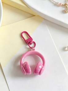 5pcs 3D Headphone Keychain, Keyring, Girl Bag Charm, Best Friend Gift, BFF Gift - Multicolor - View 4