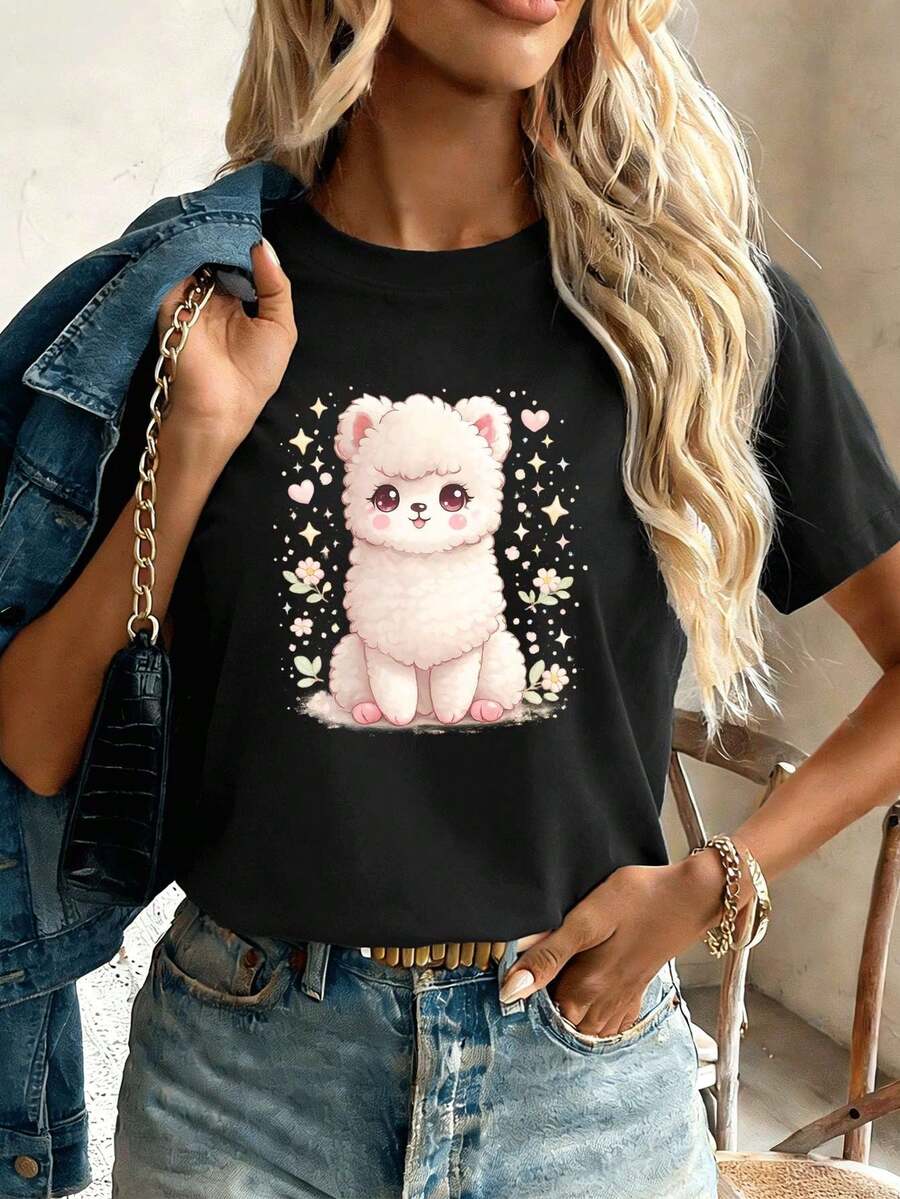 Women T-Shirts - Black - View 1