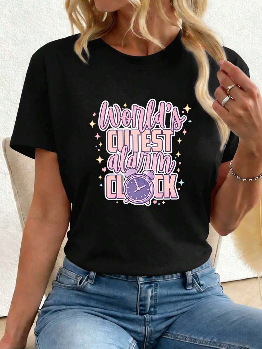 Women T-Shirts - Black - View 1