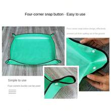 Alfombrillas de trasplante de macetas, esterilla de jardinería para plantar, esterilla de repoteo de plantas de PE, esterilla plegable impermeable para jardinería y macetas - A - Ver 9