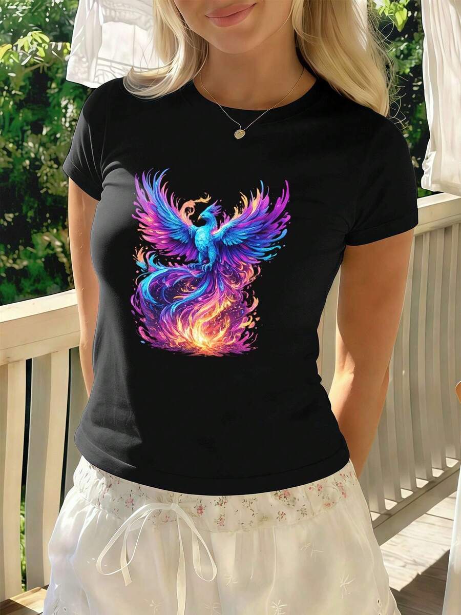 Women T-Shirts - Black - View 1