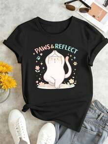 Women T-Shirts - Black - View 2