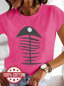 Women T-Shirts - [White] - View 8