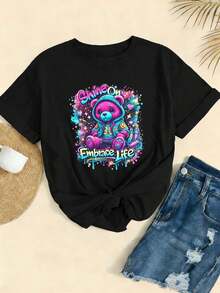 Women T-Shirts - Black - View 2