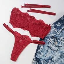Women Sexy Lingerie Sets - Rojo - Ver 3