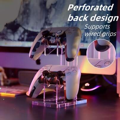Universal Dual Layer Gamepad Stand, Headphone & Game Controller Display Holder Organizer