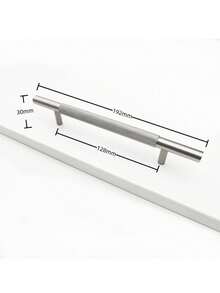 T-Bar Aluminum Alloy Drawer Pulls - Gold/Silver/Black Cabinet Handles For Furniture Hardware And Home Decoration - Silver - View 8