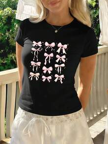 Women T-Shirts - Black - View 1