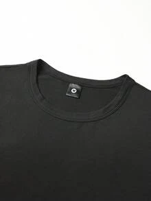 Summer Men's Fashionable Sleeveless T-Shirt In Solid Black Sports - Multicolor - View 5