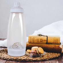 Easy-Pour Pancake Batter Dispenser & Shaker Bottle - 1000ml Hand-Shaker Batter Dispenser With Mixing Ball - Ideal For Cupcakes, Crepes, Waffles, And Pancakes - Kitchen Gadget With Measurement Markings - 查看 4