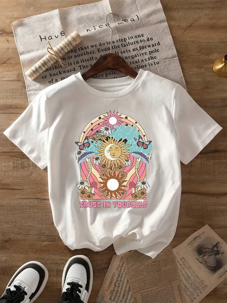 Women T-Shirts - [White] - View 1