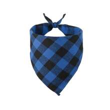 Cute Pet Dog Bandana, Saliva Bib, Triangle Scarf, Allows Dogs To Be Happy, Suitable For Pets At Home, Plaid Dog Scarf, Reversible Checkered Bib Scarf, Washable Christmas Dog Scarf, Accessories For Boys And Girls, Birthday Gift, Green/Black/Blue/Red Square Dog Bib, Reversible Scarf, Adjustable, Suitable For Small To Large Dogs And Cats (Checkered Size Random) - Multicolor - View 19