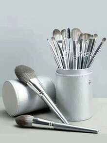 Professional Makeup Brush Set,Soft Bristles, Eye And Face Foundation Brush Set, Eyeshadow Brushes, Cosmetic Brushes - Grey - View 4