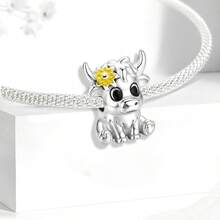 1pc Lucky Yak Pendant Suitable For Women Bracelet DIY Jewelry Making And Daily Matching - Beaded 2 - View 11